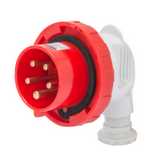 90° PLUG - IP67 - 3P+E 32A 380-440V 50/60HZ - RED - 3H - SCREW WIRING