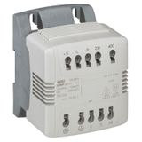 Control and safety transfo - 1 Ph - prim 230-400 Vﾱ / sec 24 V - 100 VA - spring