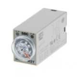 Timer, plug-in, 8 pin, on-delay, DPDT, 200-230 VAC Supply voltage, 1 s