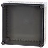 Insulated enclosure, +knockouts, HxWxD=375x375x175mm