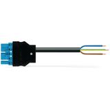 pre-assembled connecting cable Cca Plug/open-ended blue