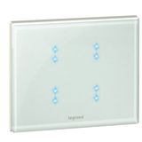 KNX TOUCH CONTROL MECHANISM 2 MODULES WHITE