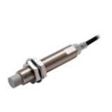 Proximity sensor, inductive, nickel-brass, long body, M12, unshielded,