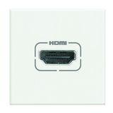 HDMI preconnected socket Axolute 2 modules white