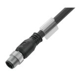 Sensor-actuator Cable (assembled), M12, Number of poles: 4, Cable leng