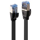 5m Cat.6A U/FTP Flat Network Cable, Black RJ45, M/M, 500MHz, copper, 32AWG