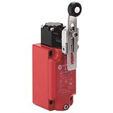 Allen-Bradley, 440P-MMHS11E, Safety Limit Switch, 30mm Metal, Short Lever Metal Roller, 1 N.C., 1 N.O., Snap Acting, 1/2 in NPT Conduit