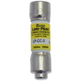 Fuse-link, LV, 3 A, AC 600 V, 10 x 38 mm, CC, UL, time-delay, rejection-type