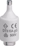 Fuse-link DII 6/10A 500V gG with indicator