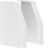 endcap pair overlapping for spreader box trunking 150x110mm pure white