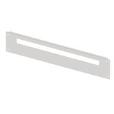 Slotted front plate 4G4 sheet steel for wiring ducts, 42MW