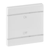 Cover plate Valena Life - ON/OFF marking - 2 modules - white