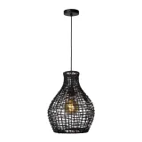 Lucide ALBAN - Pendant light - Ø 35 cm - 1xE27 - Black