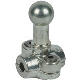 Fixed ball point D 25mm, clamp type A for round conductors 10mm