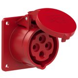 CEE-flanged socket straight 16A 4p 6h IMST