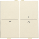 Double key with 'I' and '0' symbols for wireless switch or push button