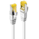 1.5m RJ45 S/FTP LSZH Network Cable, White Cat.6A Plug, Cat.7 raw cable