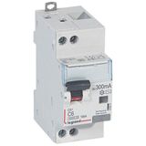 Monoblock differential circuit breaker DX³6000 10kA high inlet and low outlet U+N screw 230V~ - 6A - typeAC 300mA