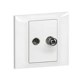 Belanko S - female TV Satellite socket - White