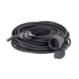 Neoprene rubber cable extension 5m H07RN-F 3G2,5 black packed in polybag with label