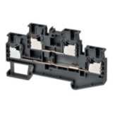 Multi-tier feed-through DIN rail terminal block with push-in plus conn XW5T0180G