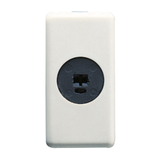 SOCKET-OUTLET FOR PHONIC CIRCUIT - 1 MODULE - SYSTEM WHITE