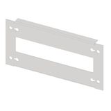 Slotted front plate 1G3K-L plastic, long cut, 13MW