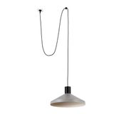 KOMBO GREY PENDANT LAMP WITH PLUG ø400 1X E27