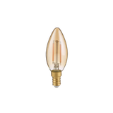 Bulb LED E14 filament candle 2W 225 lm 2700K brown