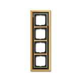1724-835-500 Cover Frame Busch-dynasty® polished brass anthracite