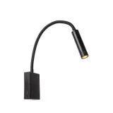 Lucide ALEC - Wall spot / Wall lamp - LED - G9 - 1x3W 2700K - Black