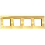 LL - cover plate 2x4P 71mm shiny pink gold