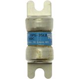 Eaton Bussmann series TPS telecommunication fuse, 170 Vdc, 10A, 100 kAIC, Non Indicating, Current-limiting, Non-indicating, Ferrule end X ferrule end, Glass melamine tube, Silver-plated brass ferrules