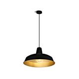 Bela Plano Pendant lamp E27 20W IP20 black-brass