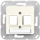 Centre plate for modular jack sockets 169-2NINF