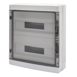 DISTRIBUTION BOARD WITH PANELS WITH WINDOW AND EXTRACTABLE FRAME - WITH TERMINAL BLOCK N (3X16)+(17X10) E (3X16)+(17X10) - (18X2) 36M IP65