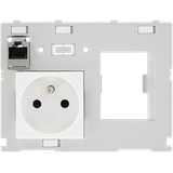 MODLINK MSDD DBL COMBI INSERT FRANCE SC 1xRJ45 fem./fem. + RCD opening