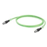 Copper data cable (Assembled), Cable length: 0.2 m