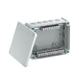 T 250 KL Junction box with terminal strip + entries 240x190x95