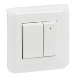 Mosaic 600W white dimmer complete with plate and claw fixing