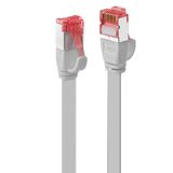 0.3m Cat.6 U/FTP Flat Network Cable, Grey RJ45, M/M, 250MHz, copper, 32AWG