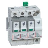 SPD -protection of main distribution board -T1+T2 -limp 12.5 kA/pole -3P+N right