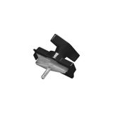 Luminaire adapter, mechanical for S-TRACK 3P track, black