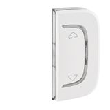 Cover plate Valena Allure - Up/Down symbol - either side mounting - white