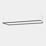 Lineal lighting system Apex Rectangular Pendant 1125mm x 3150mm 157.3W LED neutral-white 4000K CRI 90 ON-OFF Black IP20 12504lm