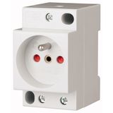 Schuko socket, 10/16A, 250V AC, with integrated increased protection against accidental contact