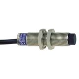 inductive sensor XS2 M12, L55mm, brass, Sn4mm, 12..24VDC, cable 5m