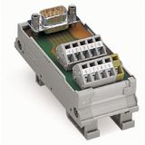 Interface module with solder pin Male connector