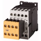 Safety contactor, 380 V 400 V: 4 kW, 2 N/O, 3 NC, 110 V 50 Hz, 120 V 60 Hz, AC operation, Screw terminals, with mirror contact.