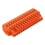 1-conductor female connector CAGE CLAMP® 2.5 mm² orange